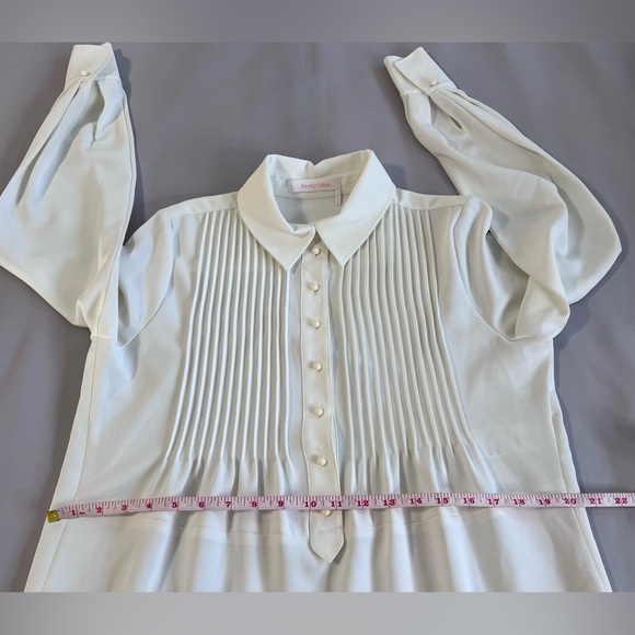 See By Chloe Dress Solid Ivory /white Women’s Size 40 - Picture 8 of 13